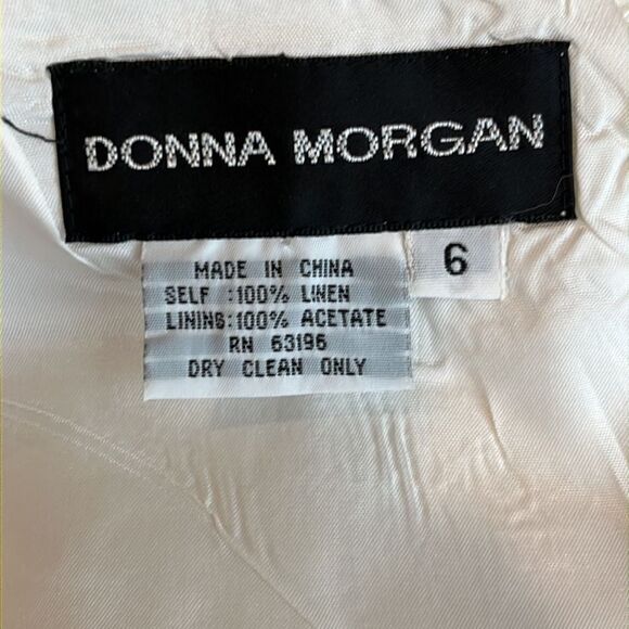 Donna Morgan linen sheath designer dress - Picture 5 of 5